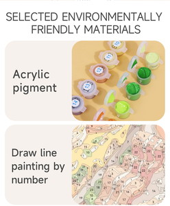 Global One-Stop Kit de <span class=keywords><strong>peinture</strong></span> à l'huile numérique moderne classique sujet pour enfants petite taille en vrac en gros - Product Image 5