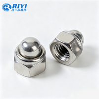 Écrou dôme auto-serrant décoratif en acier inoxydable 304 DIN986, écrou en forme de gland non standard, quincaillerie personnalisée, fourniture en vrac OEM