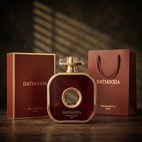 OEM ODM Nouveau moule Flacon de parfum en verre vide Forme irrégulière unique Couleurs personnalisées Boîte de luxe personnalisée Vente en gros