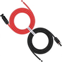 Câble d'extension pour panneau solaire IGreely, 10 pieds, conducteur en cuivre étamé 10AWG (6mm), connecteurs femelle/mâle (10FT rouge + 10FT alimentation)