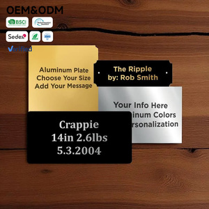 Placas <span class=keywords><strong>de</strong></span> Aluminio Personalizadas para <span class=keywords><strong>Pesca</strong></span> - Grabado <span class=keywords><strong>de</strong></span> Peso/Fecha para <span class=keywords><strong>Trofeos</strong></span> y Recuerdos Deportivos - Product Image 1