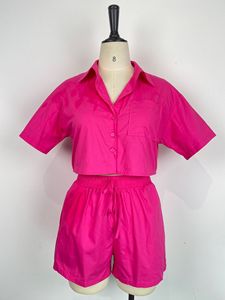 Logo personnalisé été femme mignon tenues 2 pièces short ensemble couleur bonbon survêtement vêtements de détente femmes ensembles - Product Image 3