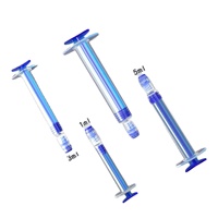 Offre Spéciale Airless Jetable Poussoir Seringue Bouteille Produits De Soins De La Peau Crème Pour Les Yeux Sérum Bouteille Essence Aiguille Tube bouteille en plastique