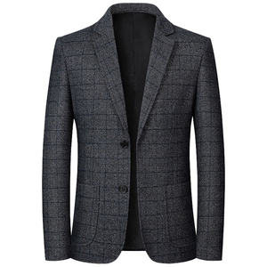 <span class=keywords><strong>Veste</strong></span> <span class=keywords><strong>de</strong></span> <span class=keywords><strong>costume</strong></span> pour hommes Nouvelle <span class=keywords><strong>veste</strong></span> <span class=keywords><strong>de</strong></span> <span class=keywords><strong>costume</strong></span> simple décontractée pour hommes d'âge moyen sans manteau <span class=keywords><strong>de</strong></span> repassage - Product Image 1