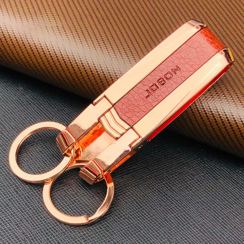 JOBON porte-clés de voiture porte-clés en métal, emballage de boîte cadeau d'affaires