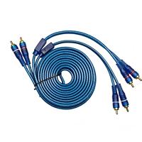 Cable de Audio RCA con Conectores Chapados en Oro, Cable de Cobre Libre de Oxígeno con Trenzado de Alta Resistencia, Moldeado por Inyección