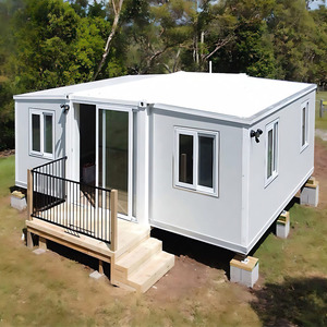 Casa Contenedor Plegable de Alta Calidad con Doble Ala, 40FT/20FT, Prefabricada, Móvil, Moderna, Expandible, 3 Dormitorios, Sala de Estar, Escuela - Product Image 1