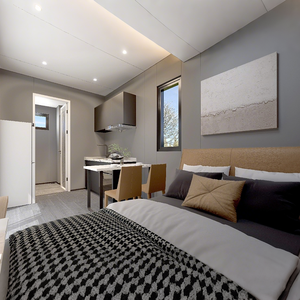 Maison de conteneur maritime ISO standard de 20 pieds - Maison modulaire préfabriquée pour usage résidentiel et vacances - Product Image 4