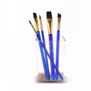 <span class=keywords><strong>Peinture</strong></span> À L'<span class=keywords><strong>huile</strong></span> Acrylique Dessin <span class=keywords><strong>Peinture</strong></span> Personnalisé Ventilateur Brosse avec Bleu Acrylique Poignée - Product Image 2