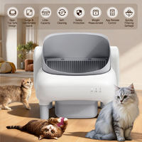 Kotak Pasir Kucing Otomatis Pintar dengan Kontrol Aplikasi WiFi, Desain Bebas Debu, dan Sensor Keamanan Anti-Jepit