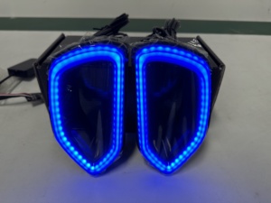 2015 + Flow Series LED <span class=keywords><strong>Halo</strong></span> Ring Light Cargador Front Grill Snorkel con APP Control New Condition - Product Image 4