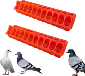 Abbeveratoio per mangiatoia per pollame piccolo Flip Top in plastica con fori per quaglie di piccioni