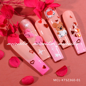 เครื่องประดับเล็บเรซิ่นขนาดเล็กหลากหลายแบบ มินนี่เมาส์ หมี หัวใจสีแดง กุหลาบ ริมฝีปาก ชาร์มติดเล็บ DIY ทำมือ อุปกรณ์ตกแต่งเล็บแบบกดติด - Product Image 2