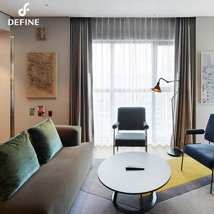 Hotel Furniture Supplier Modern Simple Style Hotel <strong>Guest</strong> Room Suites Bedroom Sets With Double Size <strong>Bed</strong> - Product Image 3