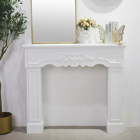 Table de Console en Bois Antique pour Salon Entrée Couloir Meubles de Maison Rétro Blanc Pays Français Design Européen Décor
