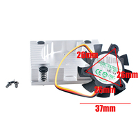 GA41S2L 55x42.8x13mm Diamètre 37mm Espacement des trous 26x26x26mm DC12V 0.10A 3500RPM Refroidisseur de CPU Ventilateur de refroidissement pour ordinateur industriel