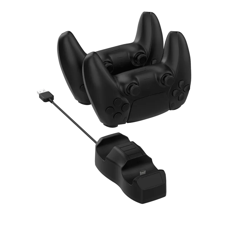 KINGSMAX PS5 Controller Charger per Sony stazione di ricarica caricabatterie Dock Stand PS5 Remote per Sony Playstation 5 caricabatterie per PS5