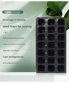 ถาดเพาะเมล็ดพลาสติกลึกหลุม128ย่อยสลายได้ถาดเพาะ<span class=keywords><strong>ต้นไม้</strong></span>ในสวน - Product Image 4
