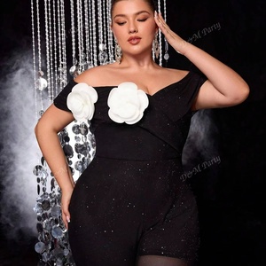 Đầm dạ hội nữ dáng xòe, trễ vai, size lớn, thương hiệu D&M Fashion, thích hợp cho tiệc tùng, cocktail. - Product Image 2