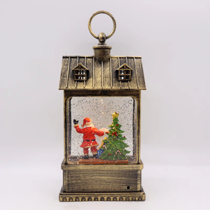 Hot bán Santa Claus <span class=keywords><strong>LED</strong></span> Đèn giáng sinh pin Powered nhựa đèn lồng đồ trang trí DC ánh sáng cho đảng nhà có tính năng Snowman - Product Image 3