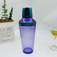 Shaker à cocktails en verre 20oz (600ml) avec infuseur en acier inoxydable, ensemble d'outils de bar pour Martini et autres cocktails, idéal pour la maison