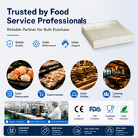 Plateau de service en ABS de qualité alimentaire pour sushis, capacité 80 boules de riz, idéal pour les buffets de restaurant (vente en gros)