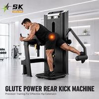 Máquina de Glúteos SK Glute Kickback: Equipo de Fuerza Selectorizado para Glúteos y Cadera, Directo de Fábrica, para Compradores Comerciales Globales de Gimnasios