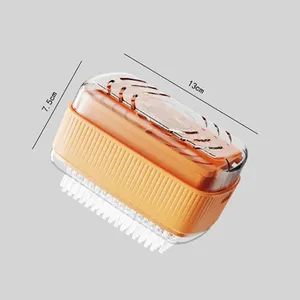 Boîte à Savon Moussant Rectangulaire Moderne en Plastique Écologique avec Rouleau à Bulles, Conteneur Portable de Rangement et de Drainage pour Salle de Bain - Product Image 5