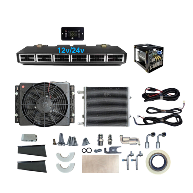 Split Type Electric Dc 12v 24v air Conditioner 24v air Conditioner Truck air Conditioning for Car Truck Van