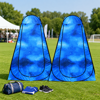 Cabine de toilette portable pliable, cabine de change pop-up, tente d'intimité, tente de douche de camping imperméable pour l'extérieur