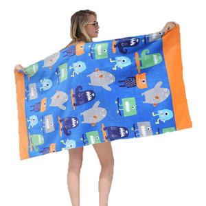 Toalla <span class=keywords><strong>de</strong></span> playa <span class=keywords><strong>de</strong></span> algodón <span class=keywords><strong>de</strong></span> diseño personalizado impresa con imagen <span class=keywords><strong>de</strong></span> dibujos animados <span class=keywords><strong>de</strong></span> fábrica - Product Image 6