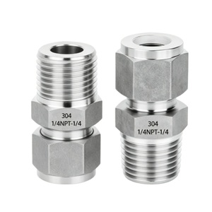 Raccord de compression en acier inoxydable 316 de qualité marine, connecteur mâle droit pour la <span class=keywords><strong>plomberie</strong></span> de bateau - Product Image 1