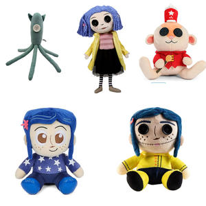 Logotipo personalizado Halloween <span class=keywords><strong>Coraline</strong></span> fantasma mamá novia juguetes de peluche dibujos animados Anime <span class=keywords><strong>película</strong></span> personajes muñecos de peluche almohada de Navidad - Product Image 2