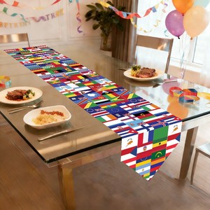 Mantel con Bandera Nacional para Celebración <span class=keywords><strong>de</strong></span> la Copa <span class=keywords><strong>Mundial</strong></span> <span class=keywords><strong>de</strong></span> Fútbol 2026, Decoración para Fiestas - Product Image 1