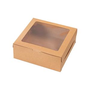 白色牛皮纸盒透明窗金色铝内饰纸板哑光层压-用于烘焙食品饼干甜点<span class=keywords><strong>Gi</strong></span> - Product Image 2