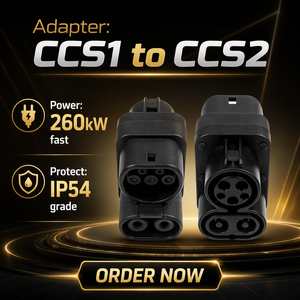 Adaptador de Carga para Vehículos Eléctricos de 260A 1000V CC, CCS1 a CCS2, Conector de Carga Rápida de 260kW, IP54 para Europa - Product Image 5