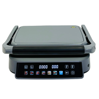 Presse à panini multifonctionnelle 7-en-1 pour usage domestique, grill électrique d'intérieur avec écran tactile couleur, température réglable, minuterie