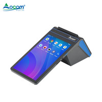 Caja Registradora OCOM POS-T8, Terminal Punto de Venta Todo en Uno de 8 Pulgadas, 4 GB + 64 GB, Impresora de Etiquetas de 80 mm, Terminal Punto de Venta Móvil Portátil
