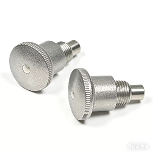 Aluminium Round Knurled Thumb <b>Screw</b> 12mm Cap Diameter Metric Standard Thread Plain Finish - Product Image 1