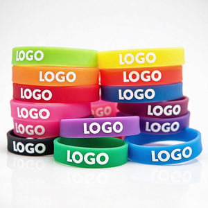 Pulseras de Silicona con Logotipo Personalizado Baratas, Ecológicas, con Grabado y Serigrafía, Pulseras de Goma, Regalo Promocional - Product Image 1