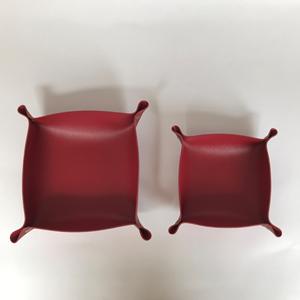 Plateau carré en cuir pour bureau, organiseur de <span class=keywords><strong>commode</strong></span>, plateau de rangement pour bijoux, monnaie, clés, téléphone, portefeuille, montre - Product Image 6