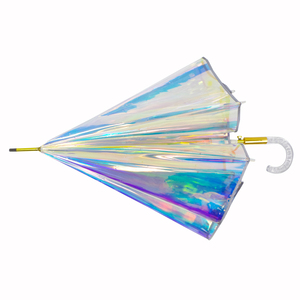 <span class=keywords><strong>Parapluie</strong></span> droit transparent, bâton <span class=keywords><strong>holographique</strong></span>, droit, transparent, cadeau premium, cm - Product Image 4