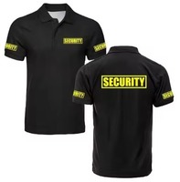 Packs de polos classiques de sécurité pour hommes – Uniformes de gardien de sécurité et de bodyguard – Tenues de travail et de golf pour l'extérieur