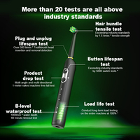 Brosse à dents électrique à tête rotative pour adulte, tête ronde rotative, étanche IPX8, charge inductive, 70 jours d'autonomie, 3 modes, OEM
