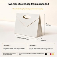 Boîte pliante triangulaire personnalisée transfrontalière, monobloc, couleur unie, design créatif, emballage festif, cadeau, pelliculage mat