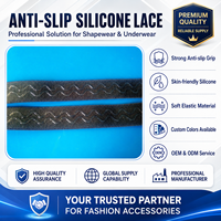 Bande élastique en silicone de qualité supérieure pour accessoires de lingerie sculptante