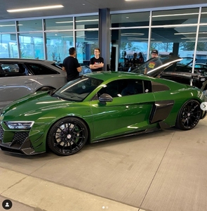 Jupes latérales en fibre de carbone sèche préimprégnée pour <span class=keywords><strong>Audi</strong></span> <span class=keywords><strong>R8</strong></span> 21-23, kit carrosserie avec lèvre basse intégrée - Product Image 4