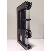 Ventana Abatible de Aluminio con Diseño Moderno Francés, Doble Acristalamiento, Vidrio Templado, para Construcción Residencial, Venta al por Mayor