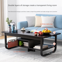 Ensemble de table basse moderne de style chinois, plateau en verre convertible, design modulaire, rangement avec tiroirs, coins arrondis, pour salon, intérieur, maison