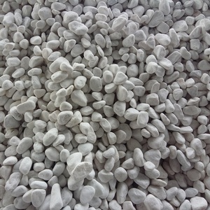 สีขาวธรรมชาติแม่น้ำกรวดหินสำหรับสวนปู - Product Image 1